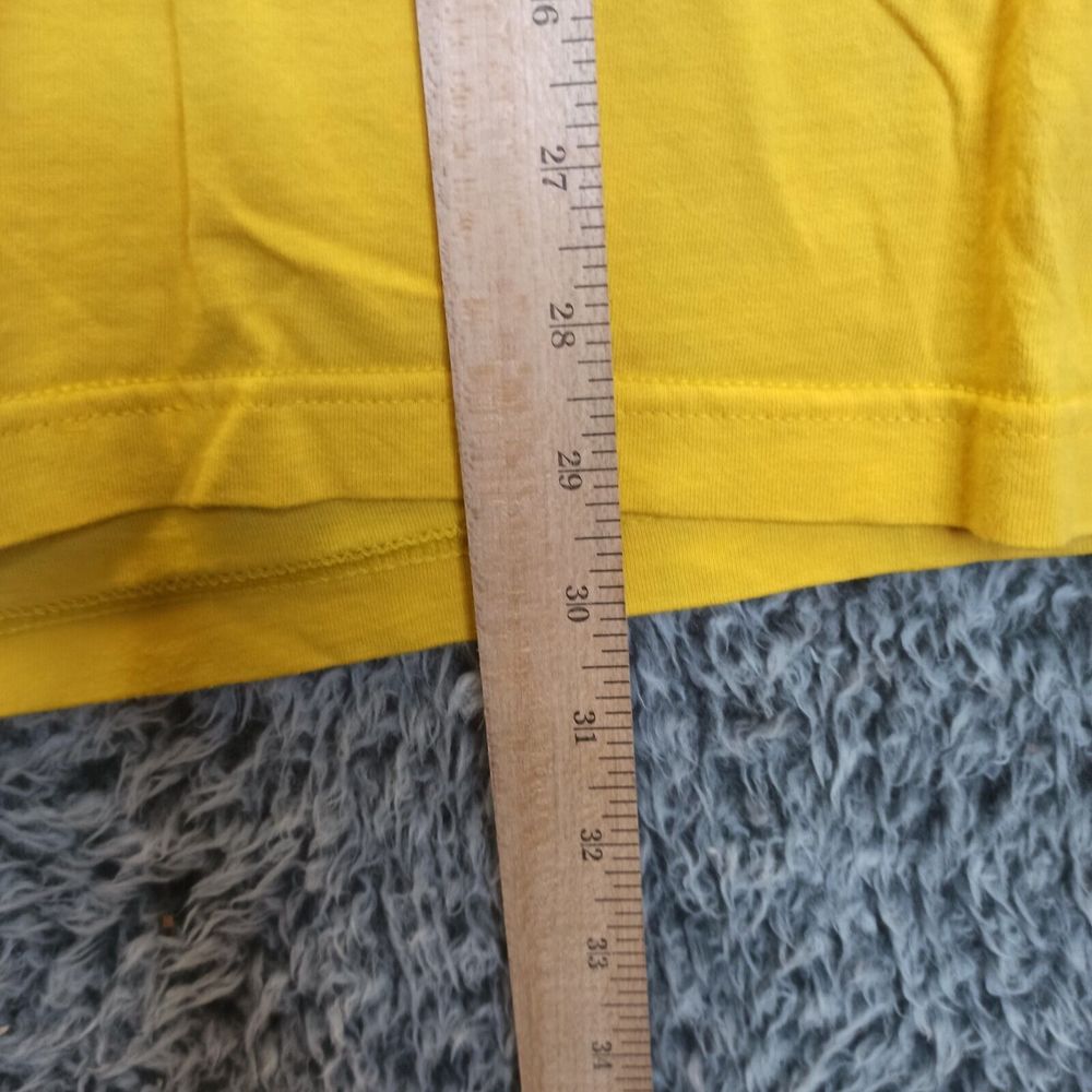 Nike Shirt Men 4XLarge Yellow Boat Neck Short Sleeve JUST DO IT Logo Regular Fit - Picture 6 of 6
